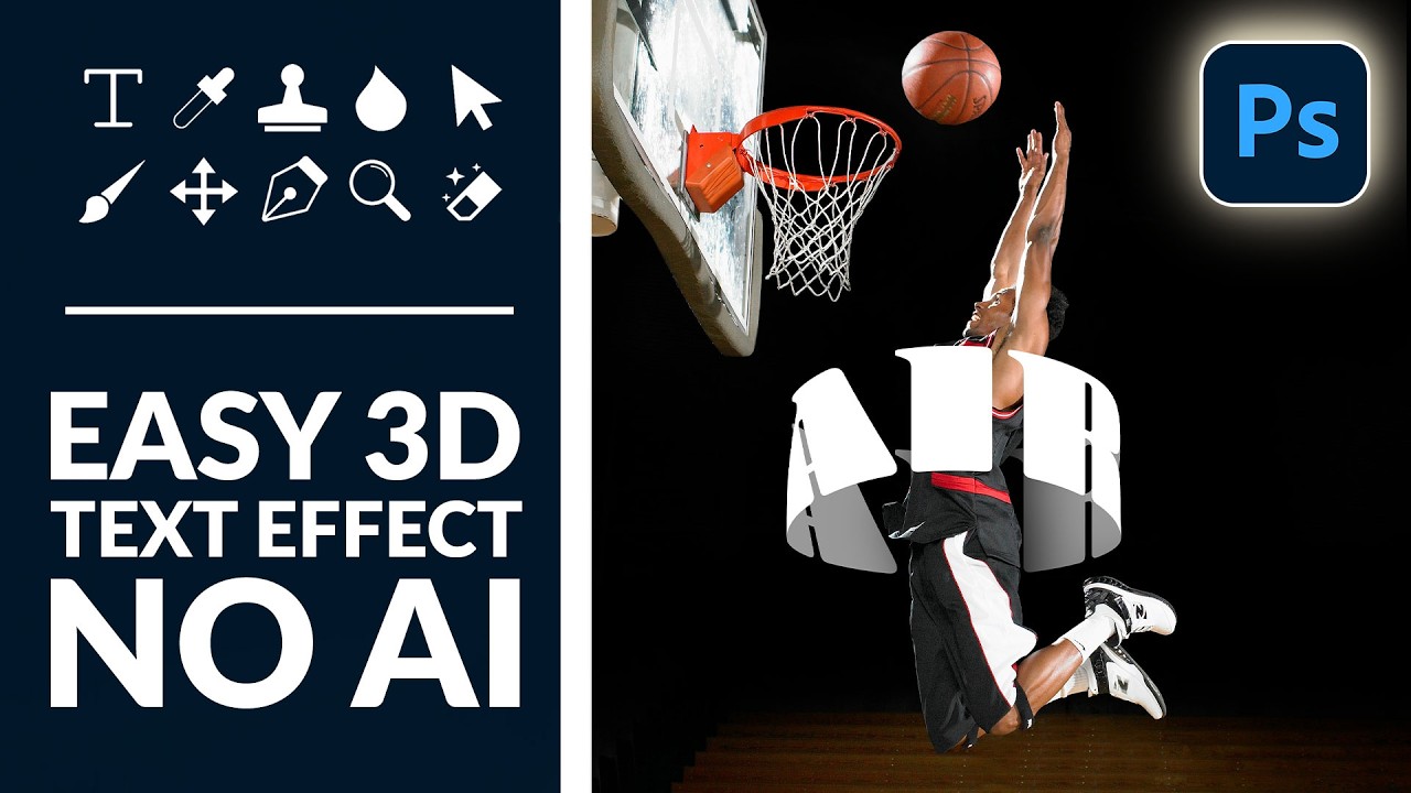 Fake It Till You Make It: How to Wrap 3D Text Around a Subject in Photoshop (No AI Required)