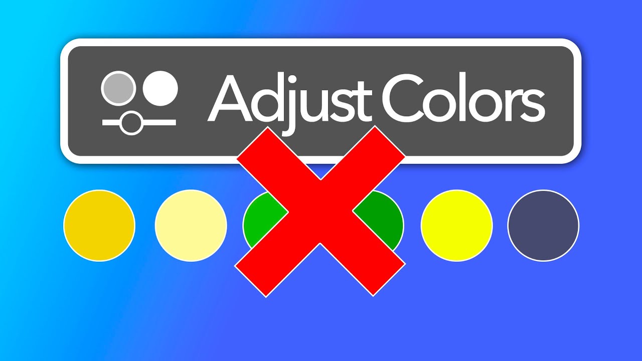 Photoshop's Adjust Colors Tool: Slick Interface, Wrong Tool for Photographers