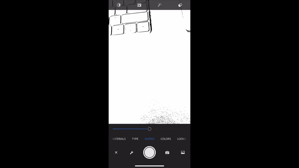 Phone camera framing a physical object for shape capture