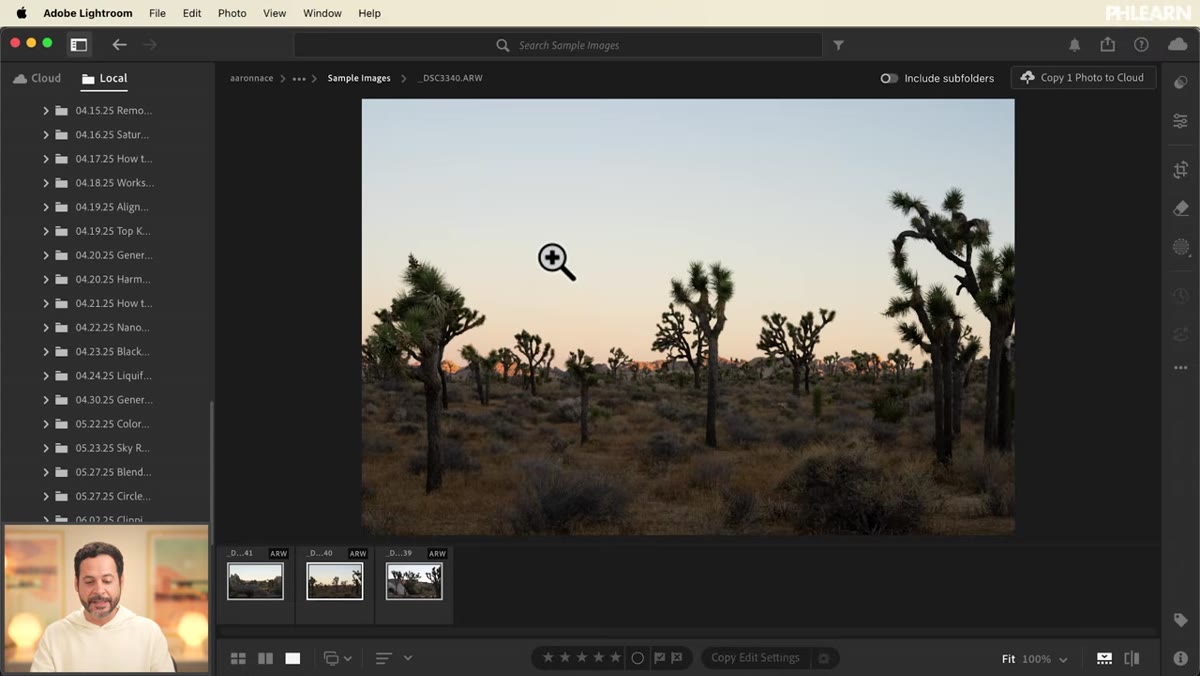 Lightroom desktop version with removal panel visible on right