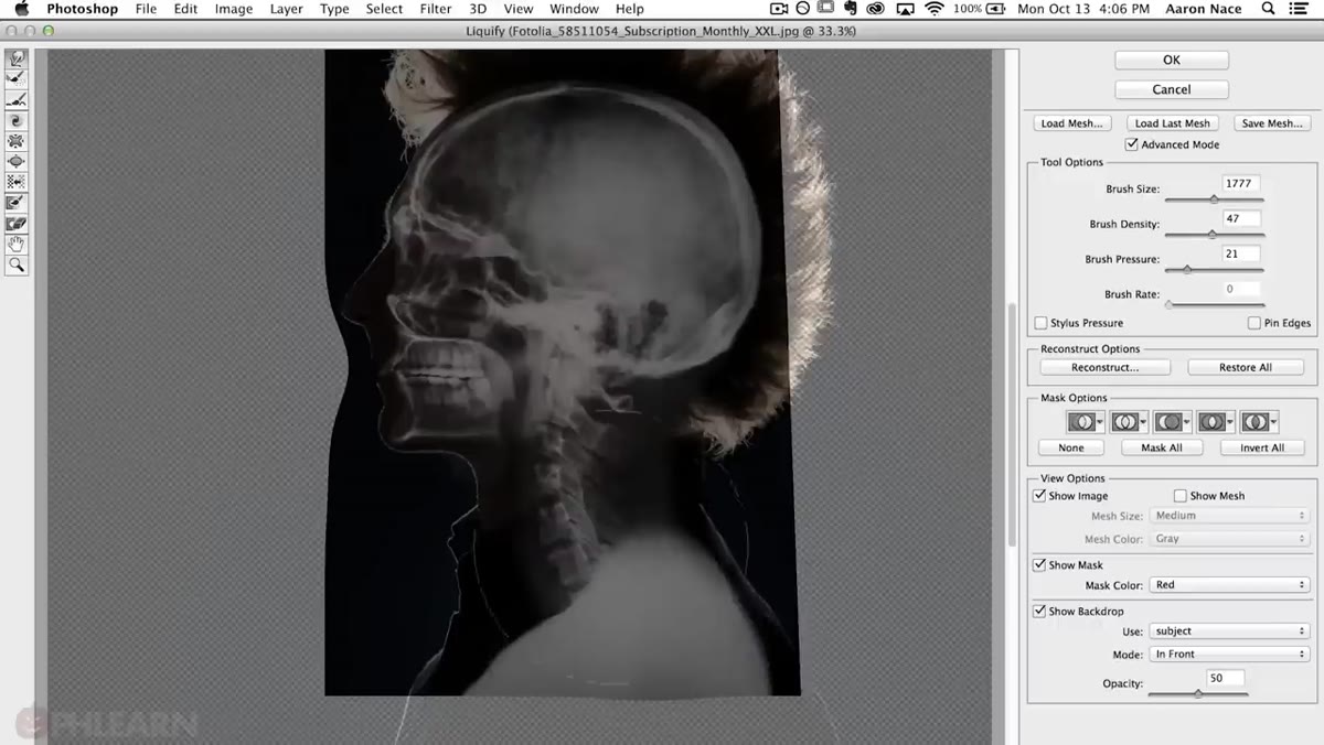 Texture group made visible with blending mode dropdown open