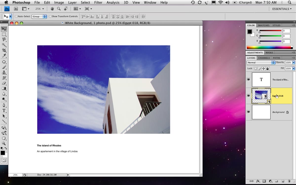 Right-click context menu showing Replace Contents option on Smart Object layer