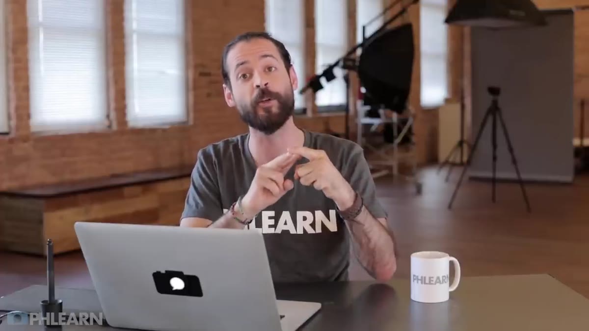 Aaron mentioning saving the cinemagraph as a GIF for upload online