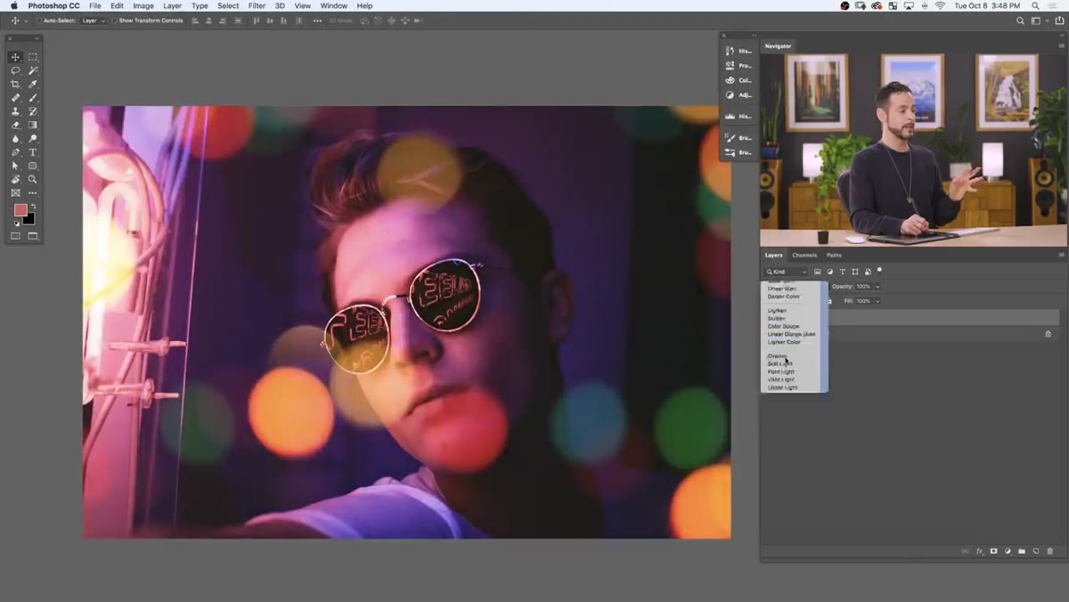 Blend mode dropdown changing from Normal to Screen
