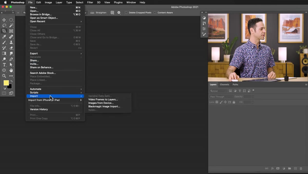 Loading fire stock images via File > Scripts > Load Files into Stack
