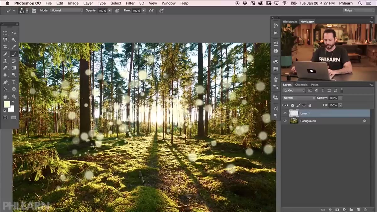 Radial Blur dialog with Zoom method selected