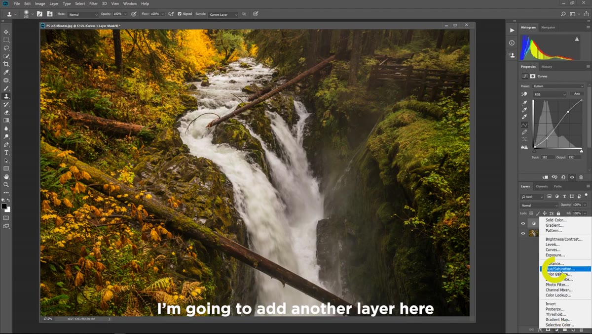Hue Saturation panel open with Targeted Adjustment tool selected