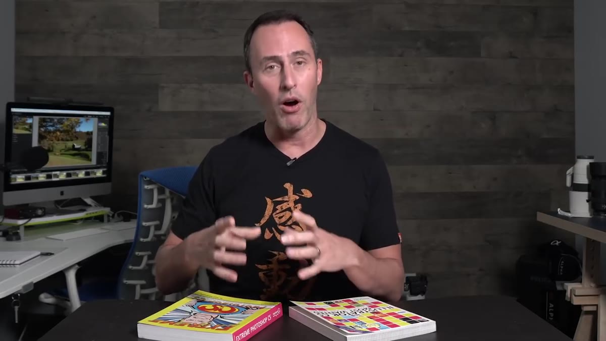 Matt describing getting a CD of graphics from the marketing department