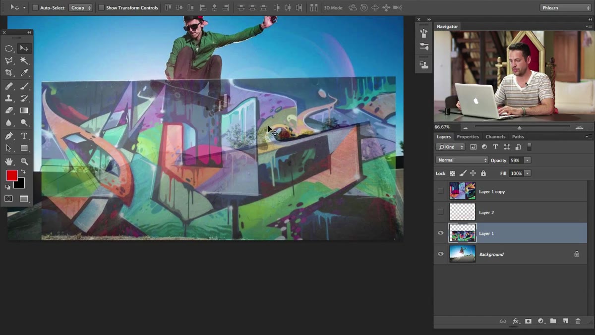 Blend mode dropdown showing Multiply selected in Layers panel