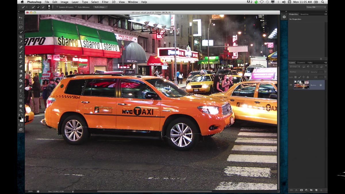Selection active around the cab&rsquo;s yellow body panels