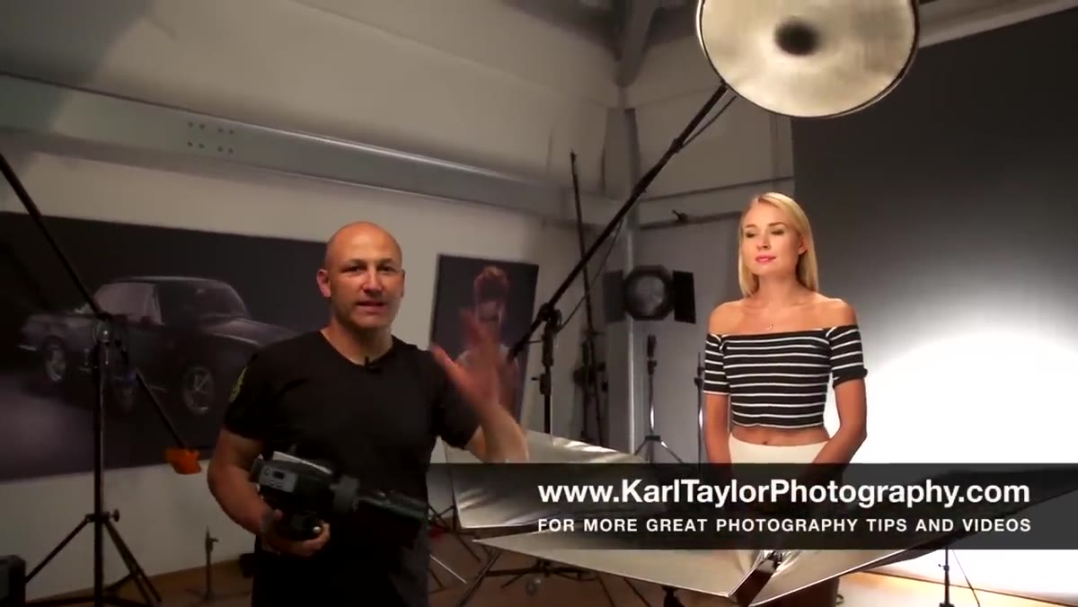 Sophie with makeup under same studio lighting setup