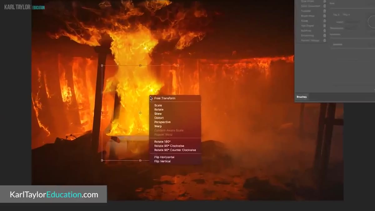 Flipping background image to match helmet lighting direction