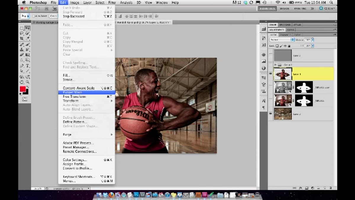 Dragging a single pin to reposition an arm or pose element