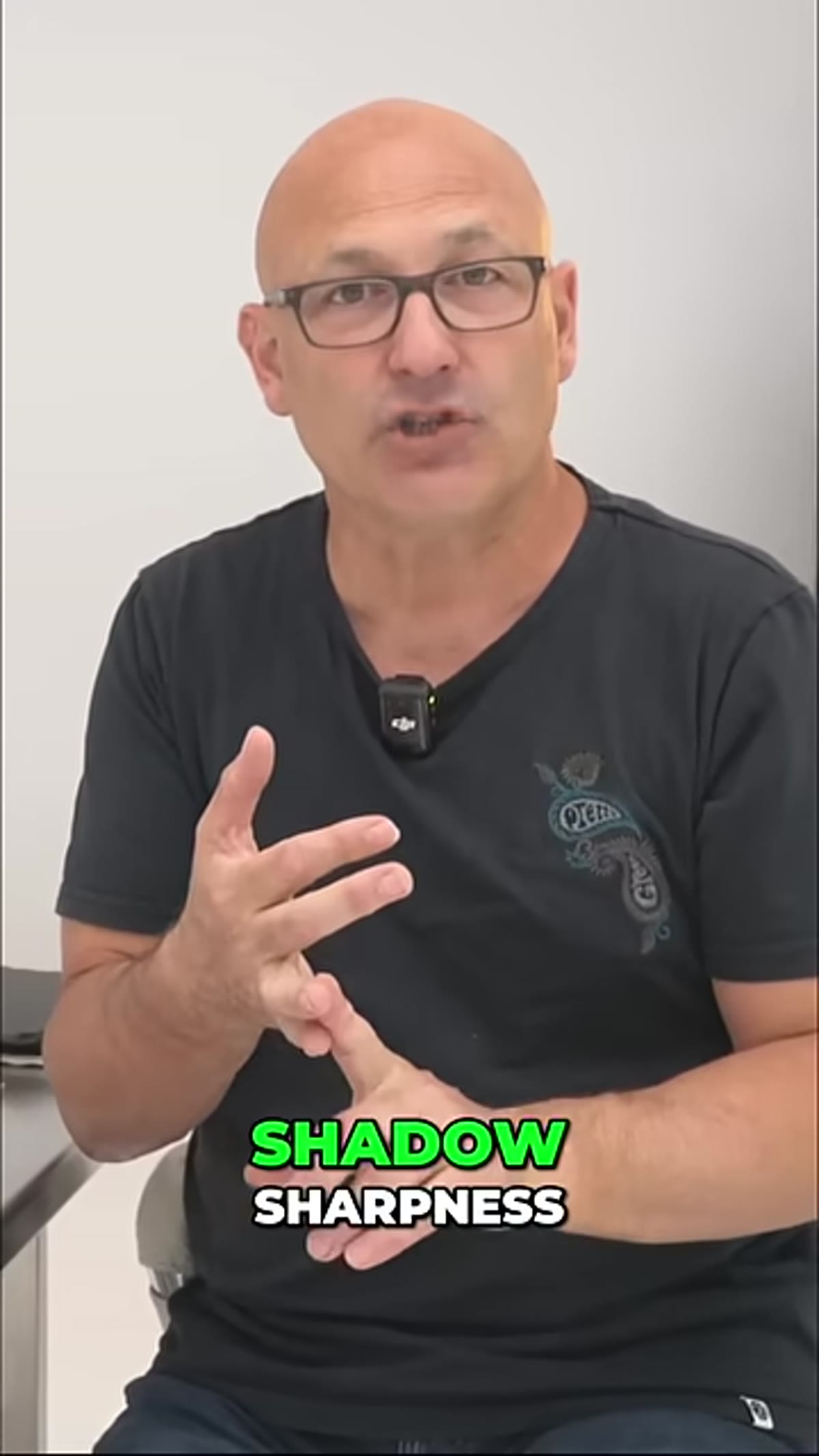 Shadow sharpness concept discussed alongside shadow density