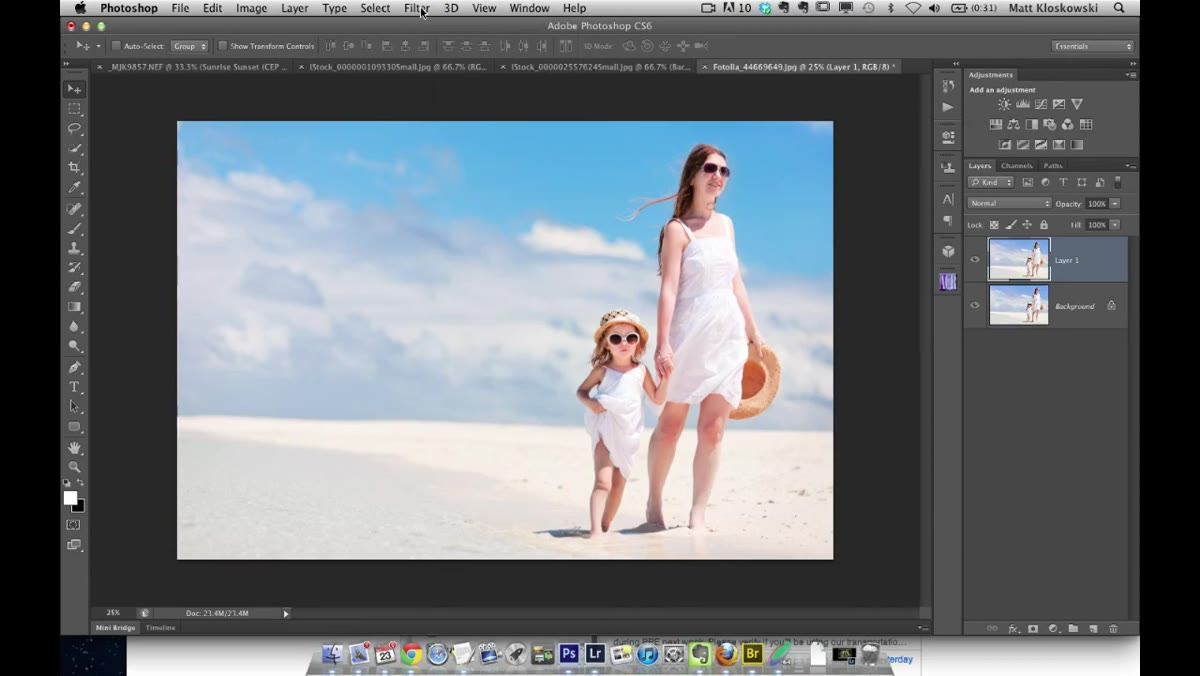 Duplicating a layer before opening the Liquify filter