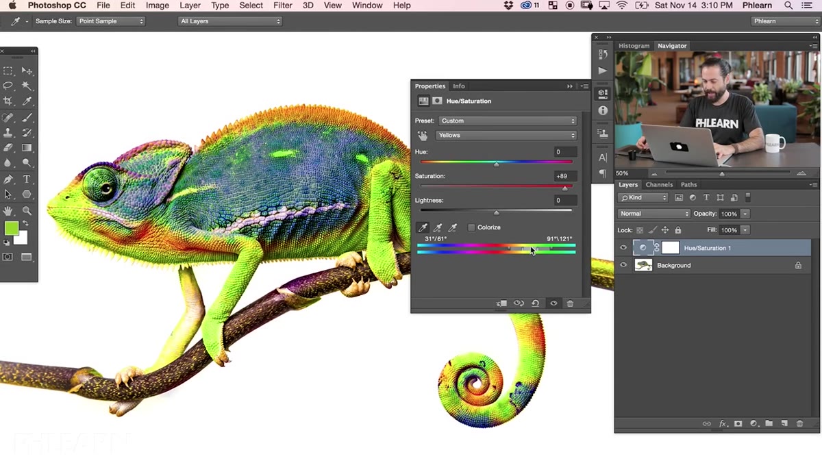 Colorize checkbox active with single hue applied to image