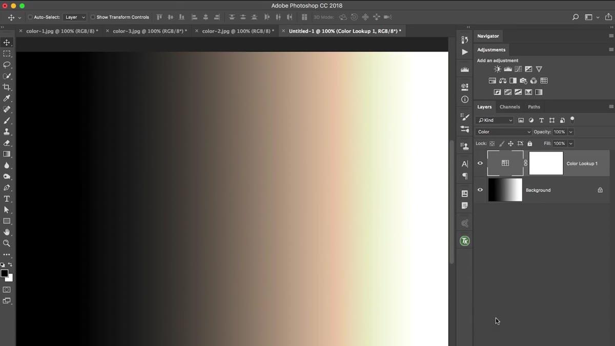 Layers panel showing blend mode dropdown switching to Color
