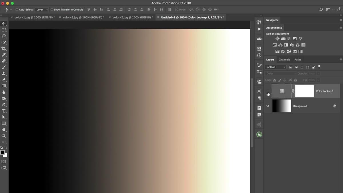Layer visibility being toggled to show color-only change