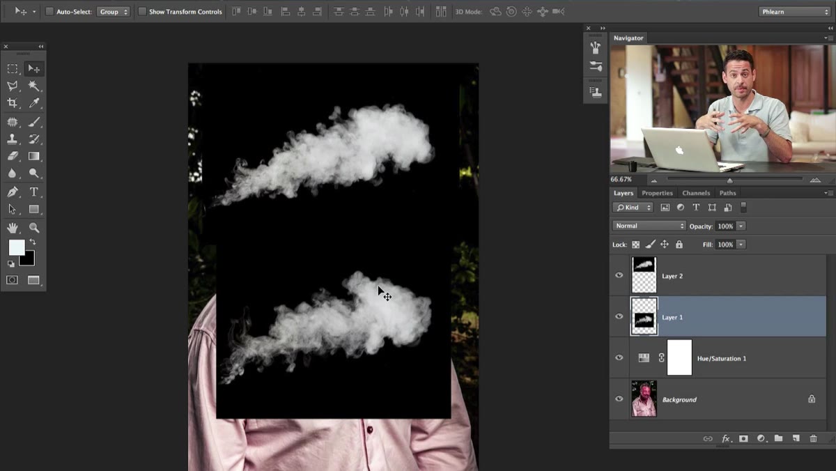 Blend mode dropdown open showing Screen option selected
